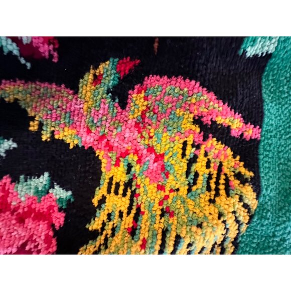 Vtg Indanthren Floral Bird Pattern Towel Textiles Set Cottagecore Country Chic - Picture 12 of 16